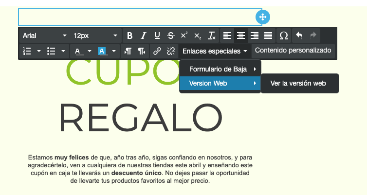 Inserta enlaces especiales en tus campañas de email marketing - Mensagia
